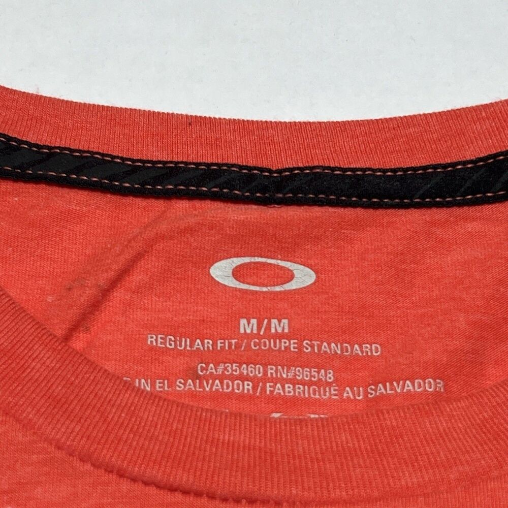 Oakley Graphic Tee Orange Men’s Regular Medium Logo EST 1975 - Picture 4 of 4